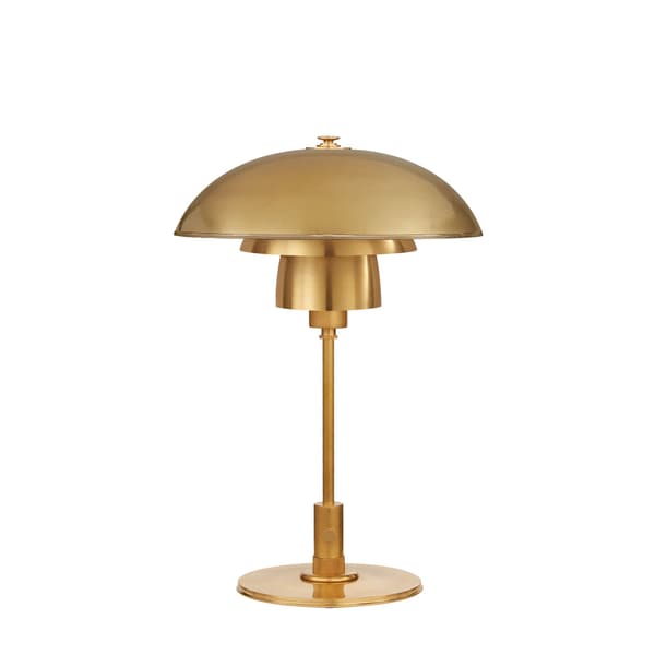Whitman Table Lamp Brass, Desk Lamp, Antique Brass - Andrew Martin