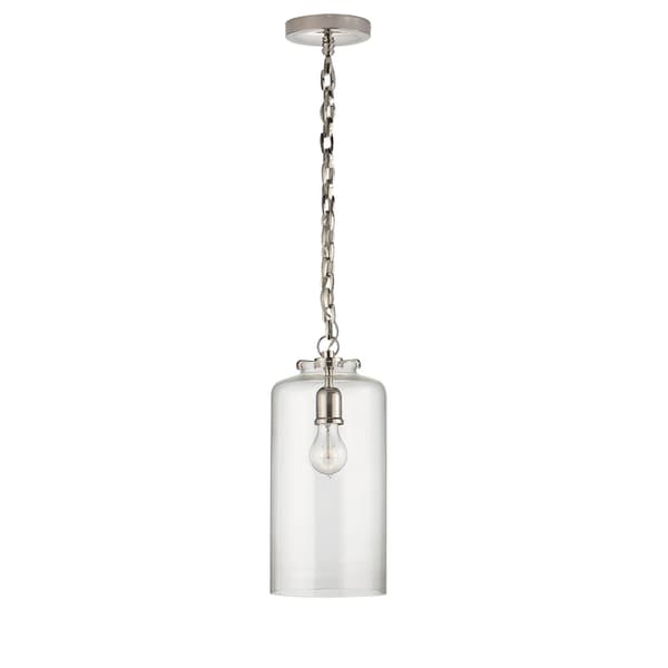 Katie Pendant  Nickel, Pendant Light, Polished Nickel - Andrew Martin