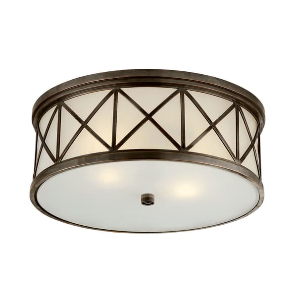 Montpelier Flush Bronze, Ceiling Light, Large - Andrew Martin