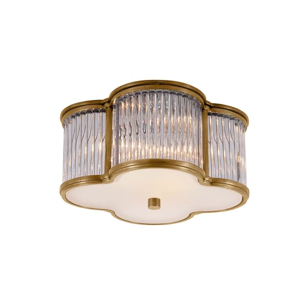 Basil Ceiling Light Large Brass, Ceiling Light, Large, Natural Brass & Glass - Andrew Martin