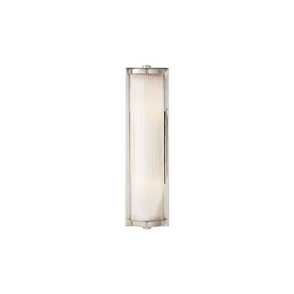 Dresser Wall Light Nickel, Wall Light, Long, Polished Nickel - Andrew Martin