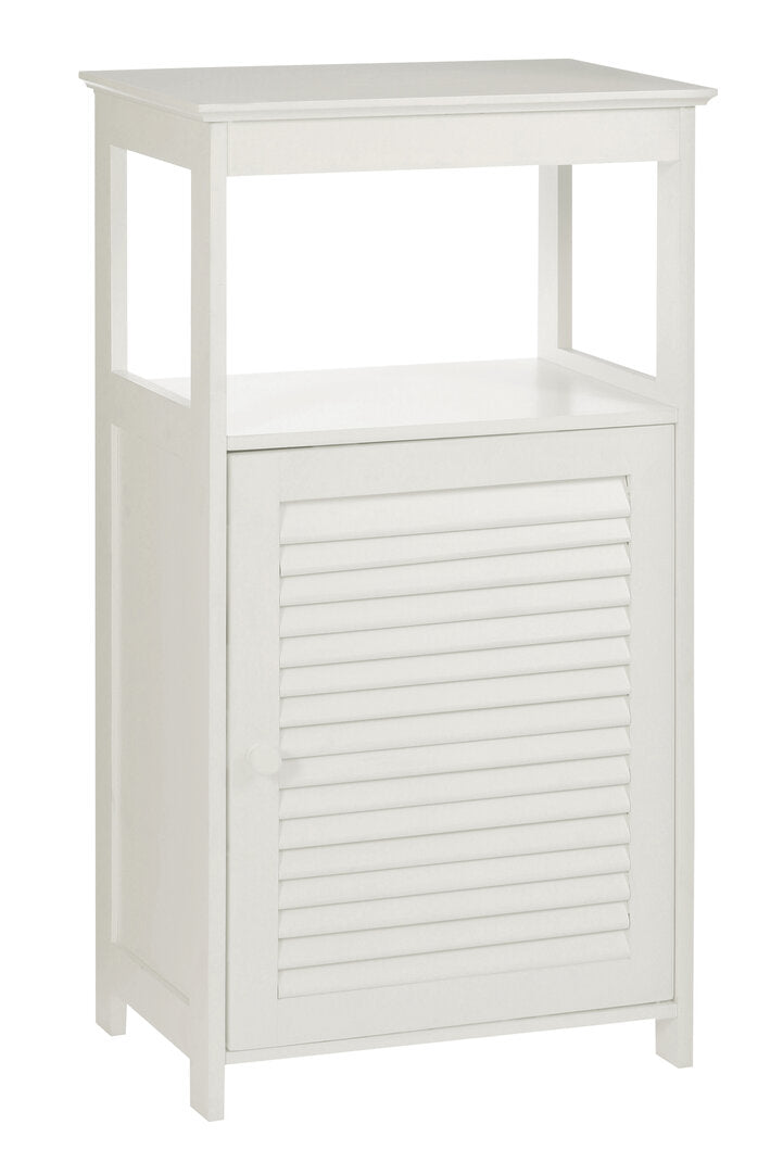 Chickadee White Wood Floor Cabinet
