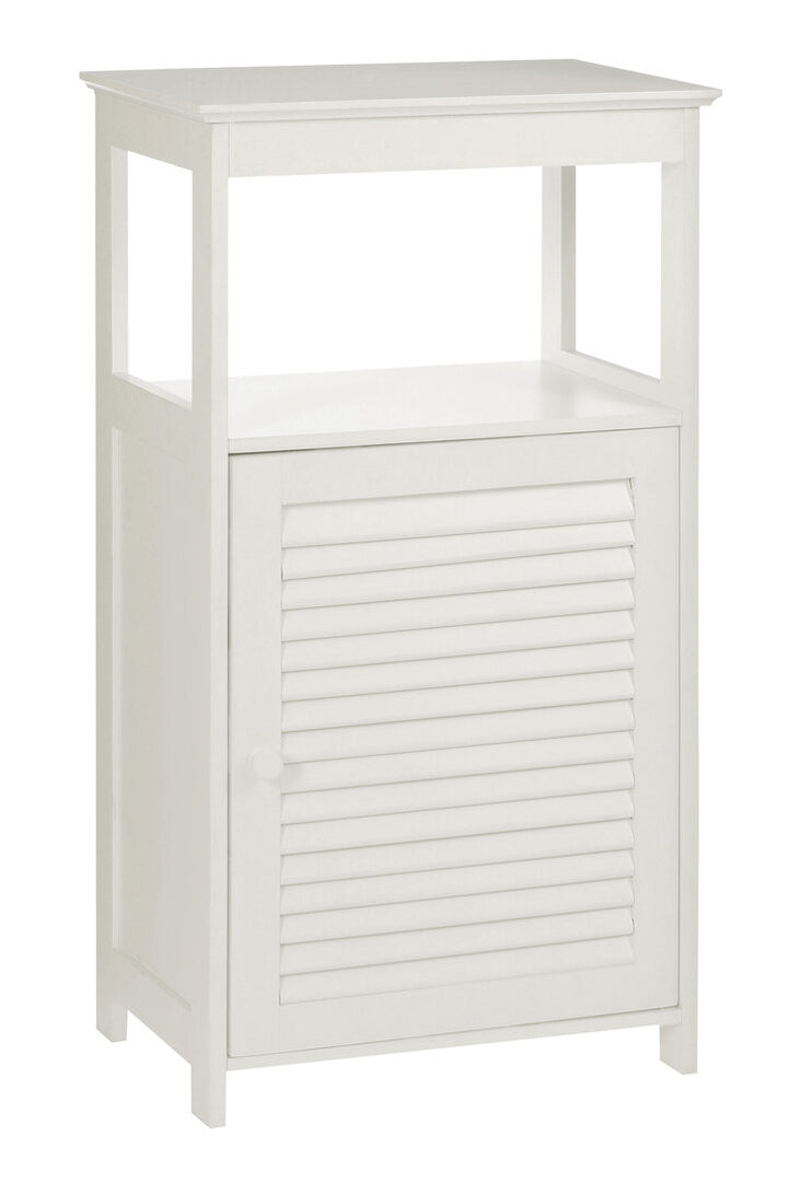 Chickadee White Wood Floor Cabinet