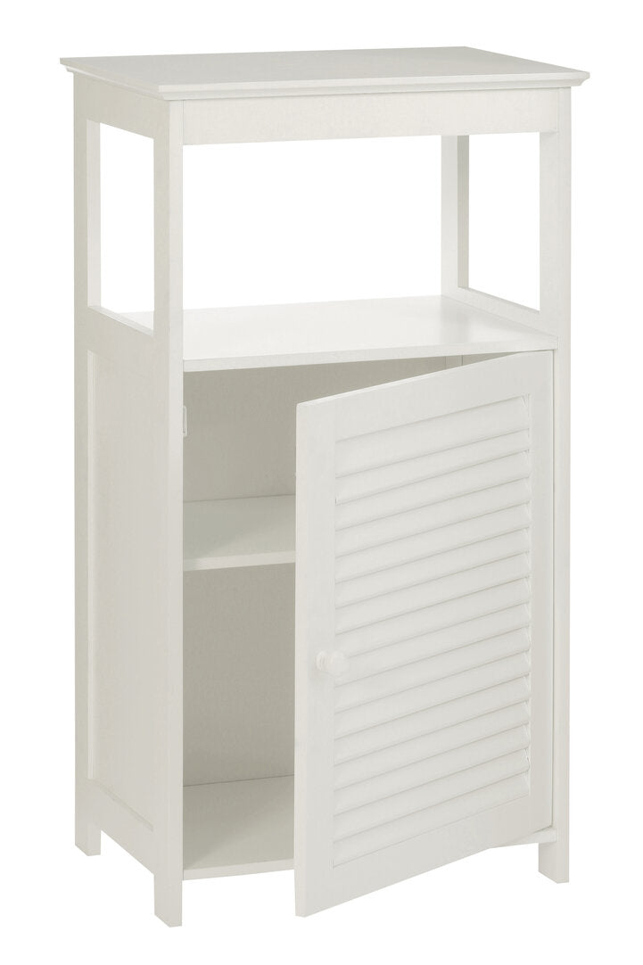 Chickadee White Wood Floor Cabinet