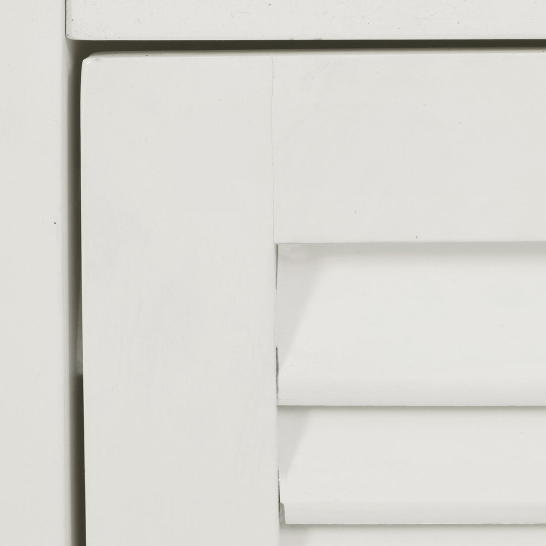 Chickadee White Wood Floor Cabinet