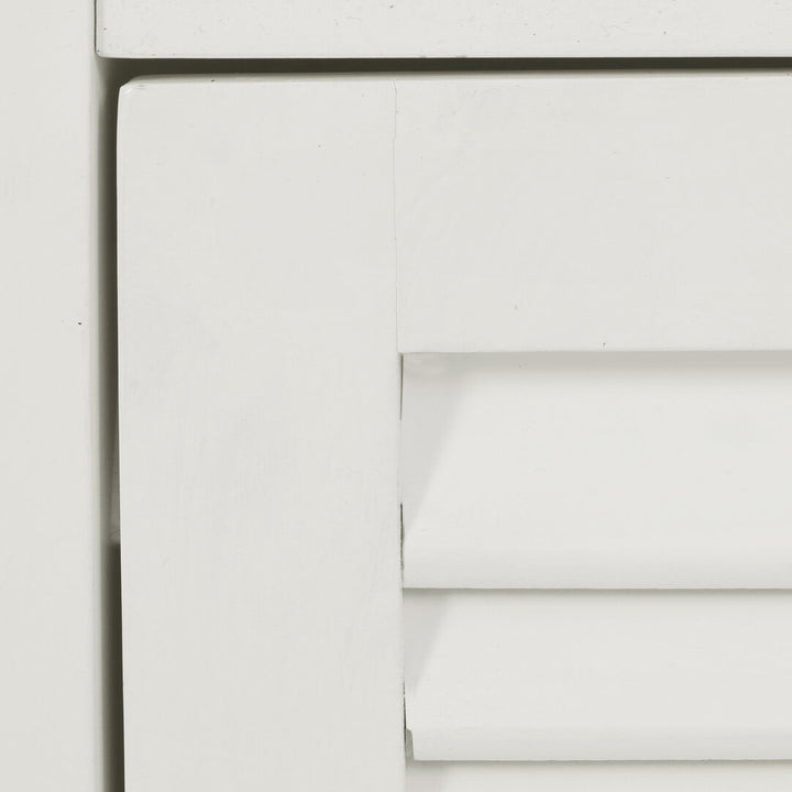 Chickadee White Wood Floor Cabinet