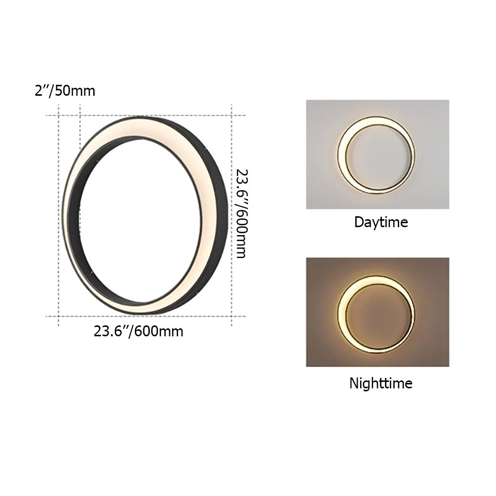 Modern Outdoor LED Wall Sconces Round