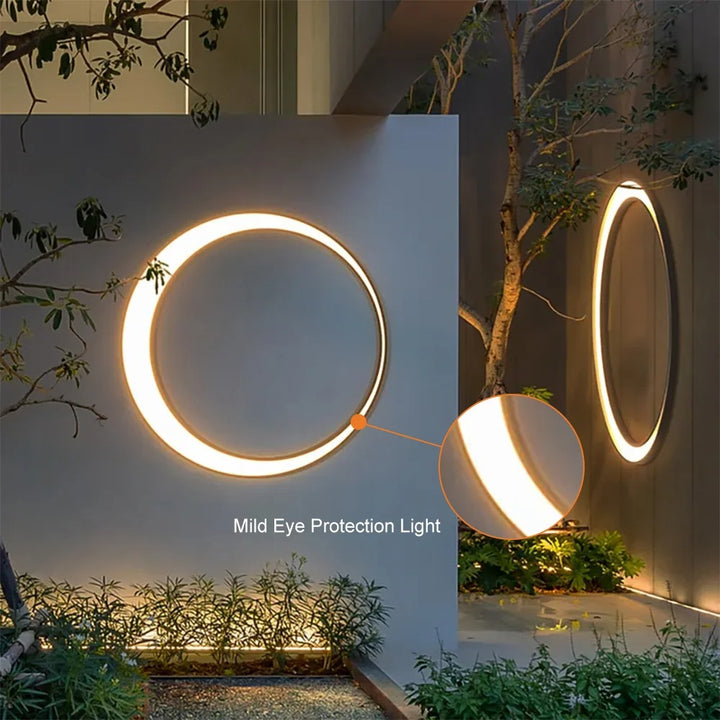 Modern Outdoor LED Wall Sconces Round