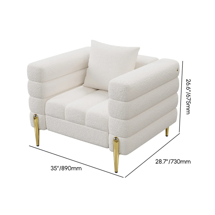 Aurora Boucle Upholstered Accent Chair