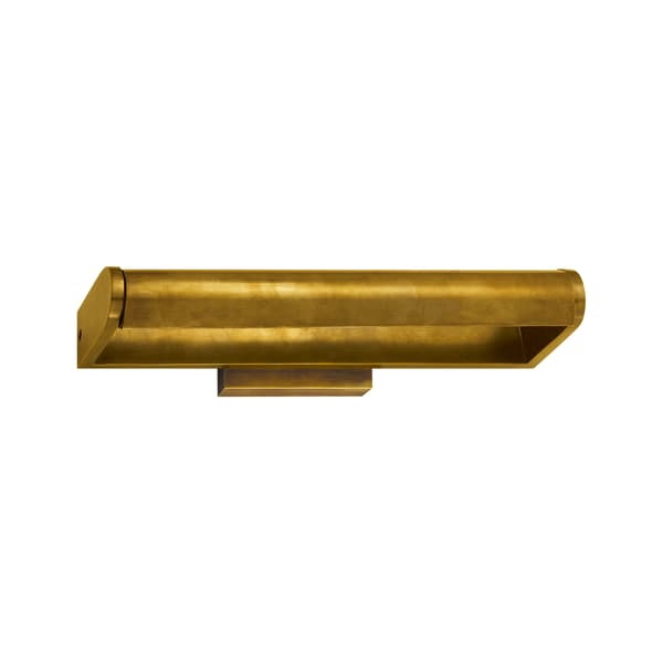 David Large Picture Light Brass, Picture Light, Large, Hand-Rubbed Antique Brass - Andrew Martin