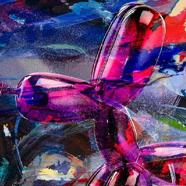 Balloon Dog Pink, Canvas Artwork, 120cm x 120cm - Andrew Martin