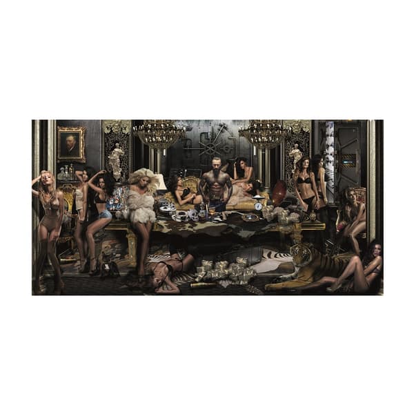 Gangster Paradise, Plexiglass Artwork, 250cm x 120cm, Black/Bronze/Brown - Andrew Martin