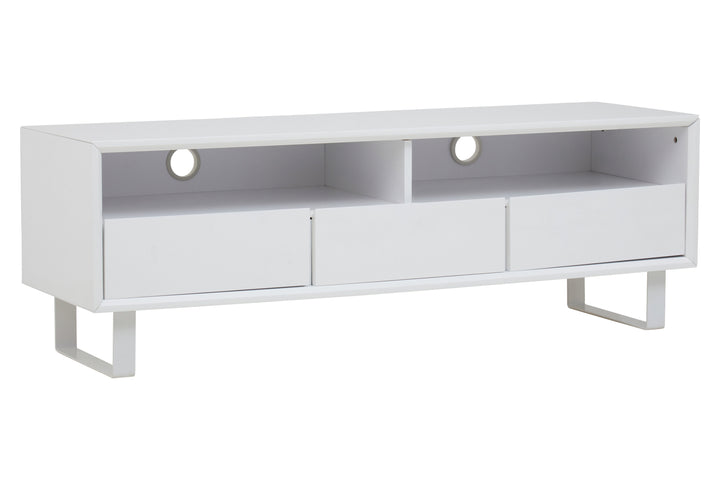Penguin White High Gloss Media Cabinet