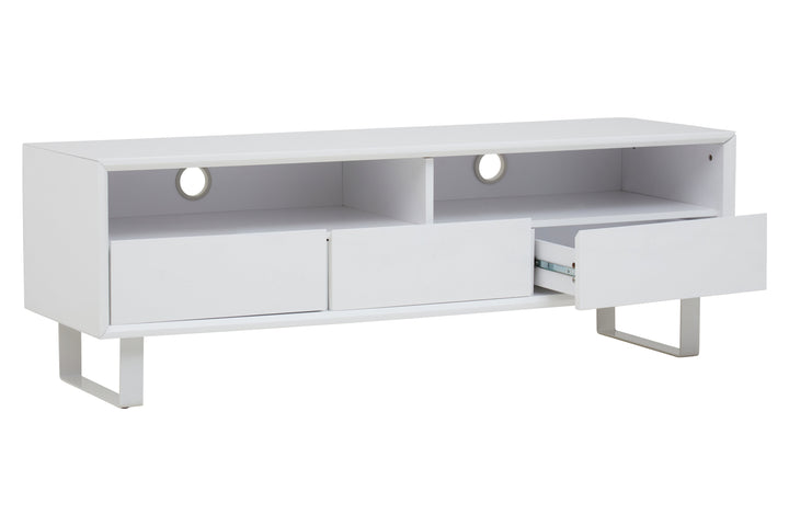 Penguin White High Gloss Media Cabinet