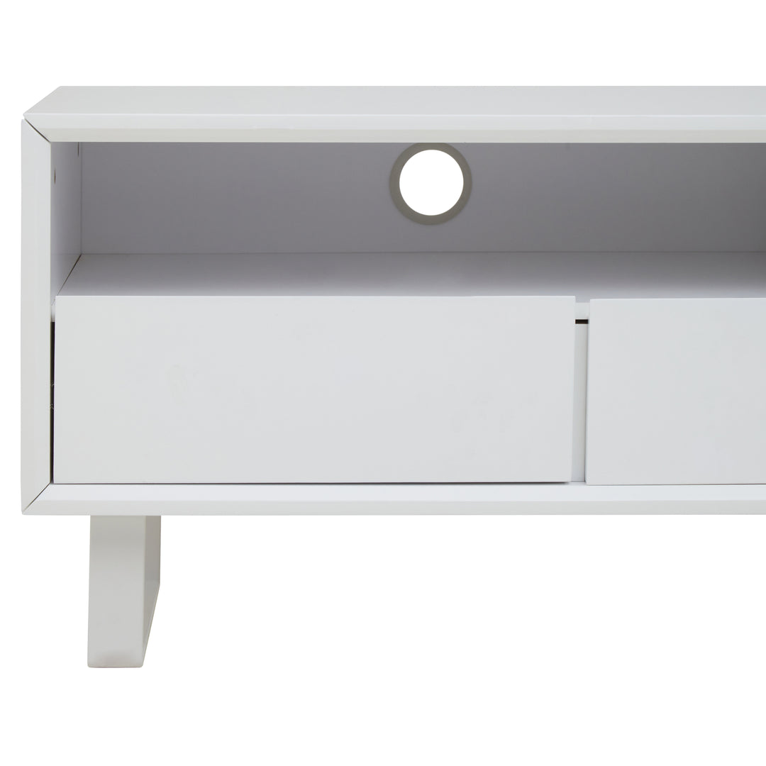Penguin White High Gloss Media Cabinet