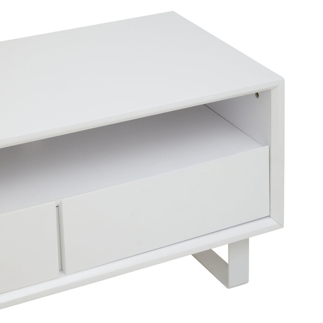 Penguin White High Gloss Media Cabinet
