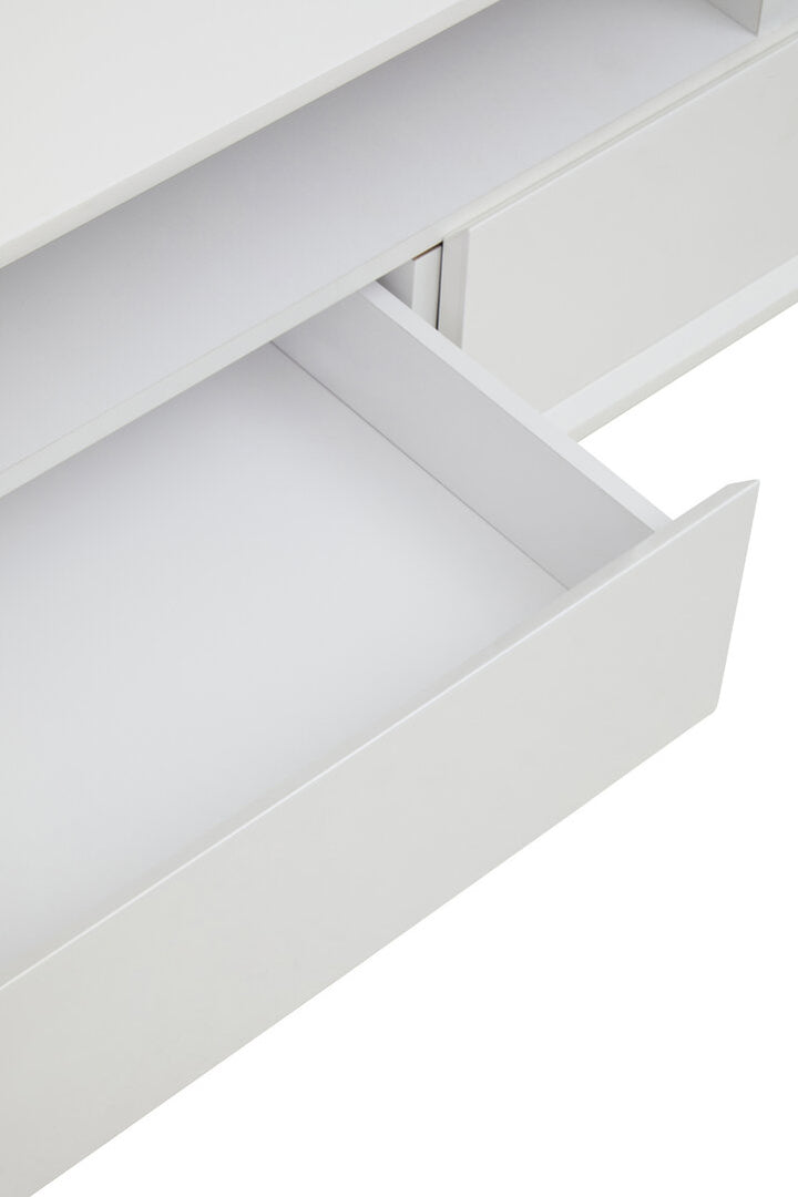 Penguin White High Gloss Media Cabinet