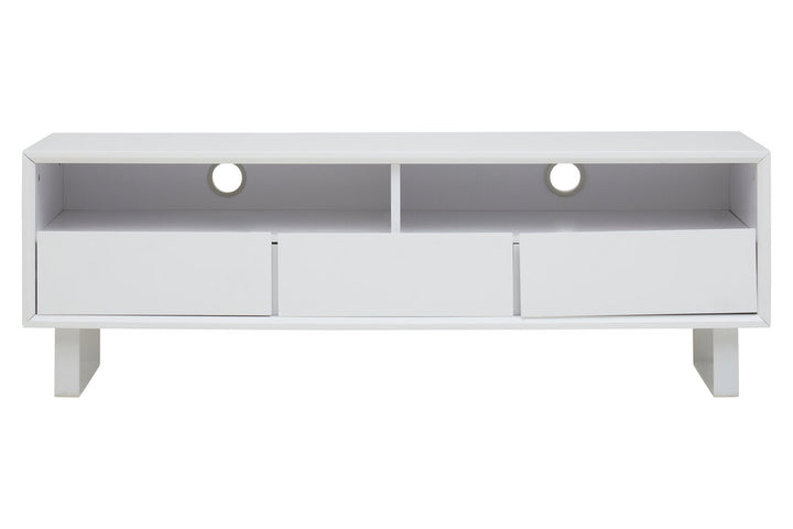 Penguin White High Gloss Media Cabinet