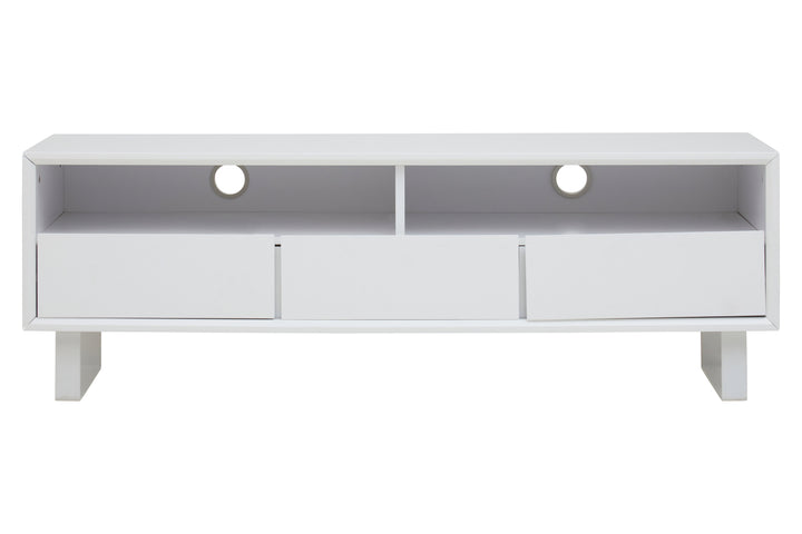 Penguin White High Gloss Media Cabinet