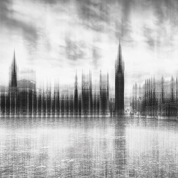 London Skyline Blurred 180X120 - Plexiglass, 180cm x 120cm - Andrew Martin