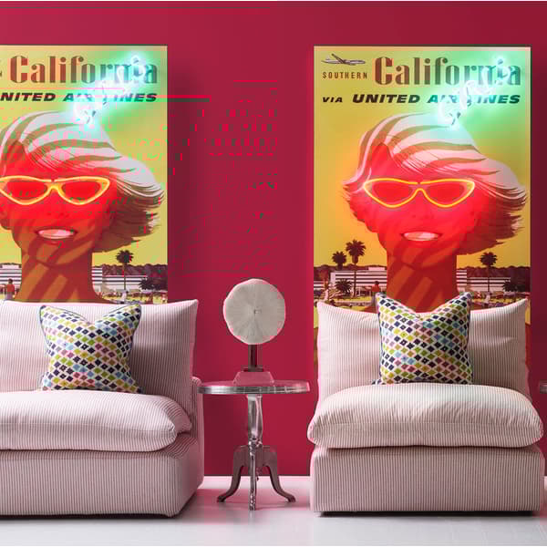 Neon - California Girls 100X150, 100cm x 150cm - Andrew Martin