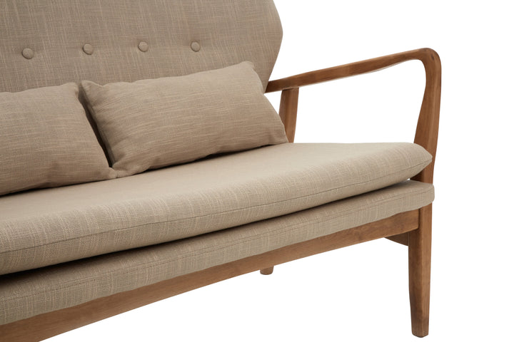 Swan 2 Seat Birch Wood Frame Sofa