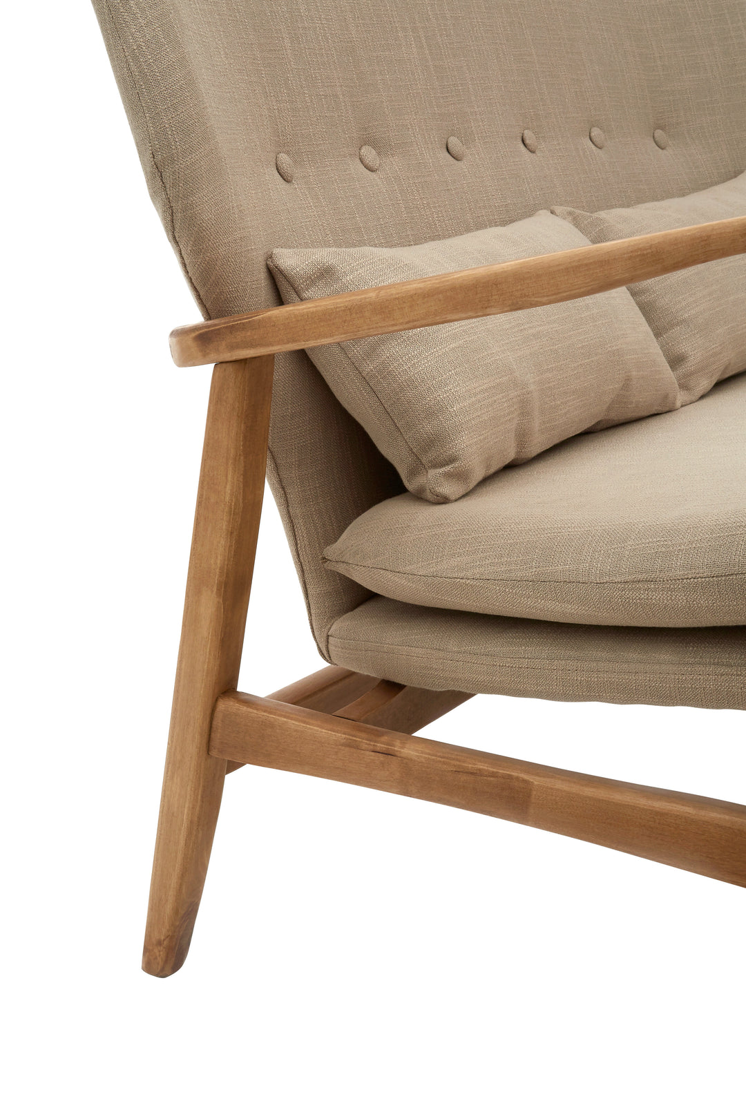 Swan 2 Seat Birch Wood Frame Sofa