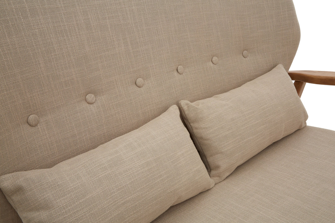 Swan 2 Seat Birch Wood Frame Sofa