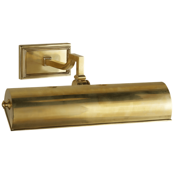 Dean Large Single Picture Light Brass, Picture Light, Large, Natural Brass - Andrew Martin
