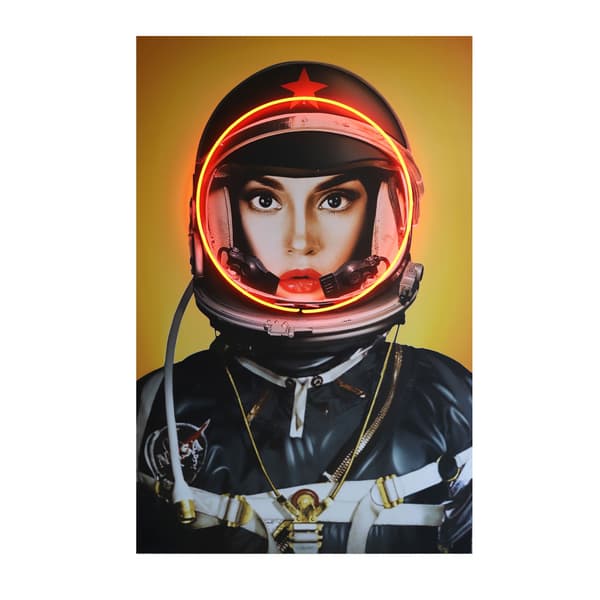 Neon - Space Girl In Black Only 100X150, 100cm x 150cm - Andrew Martin