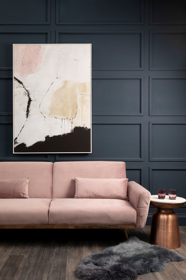 Falcon Burnt Pink Velvet Sofa Bed