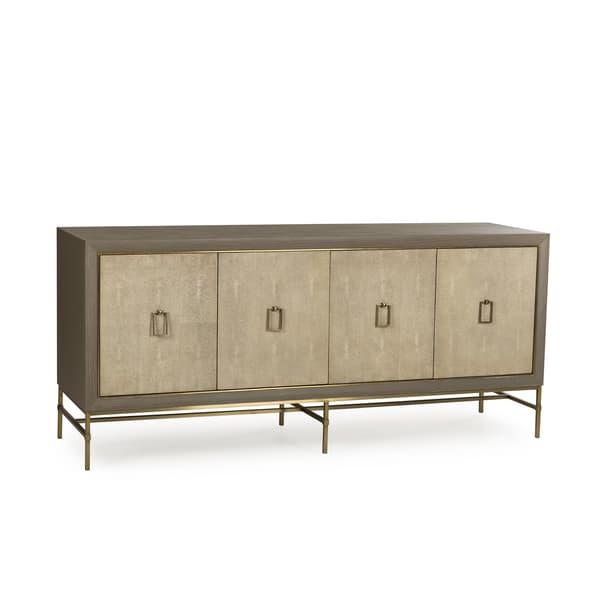 Edith Sideboard Latte, Sideboard, Ivory Shagreen - Andrew Martin
