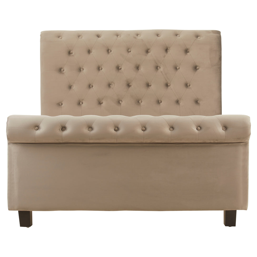 Hawk Grey Ottoman King Bed