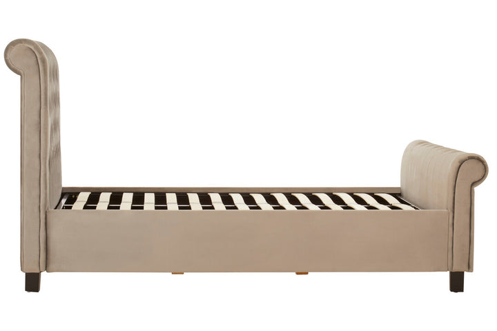 Hawk Grey Ottoman King Bed