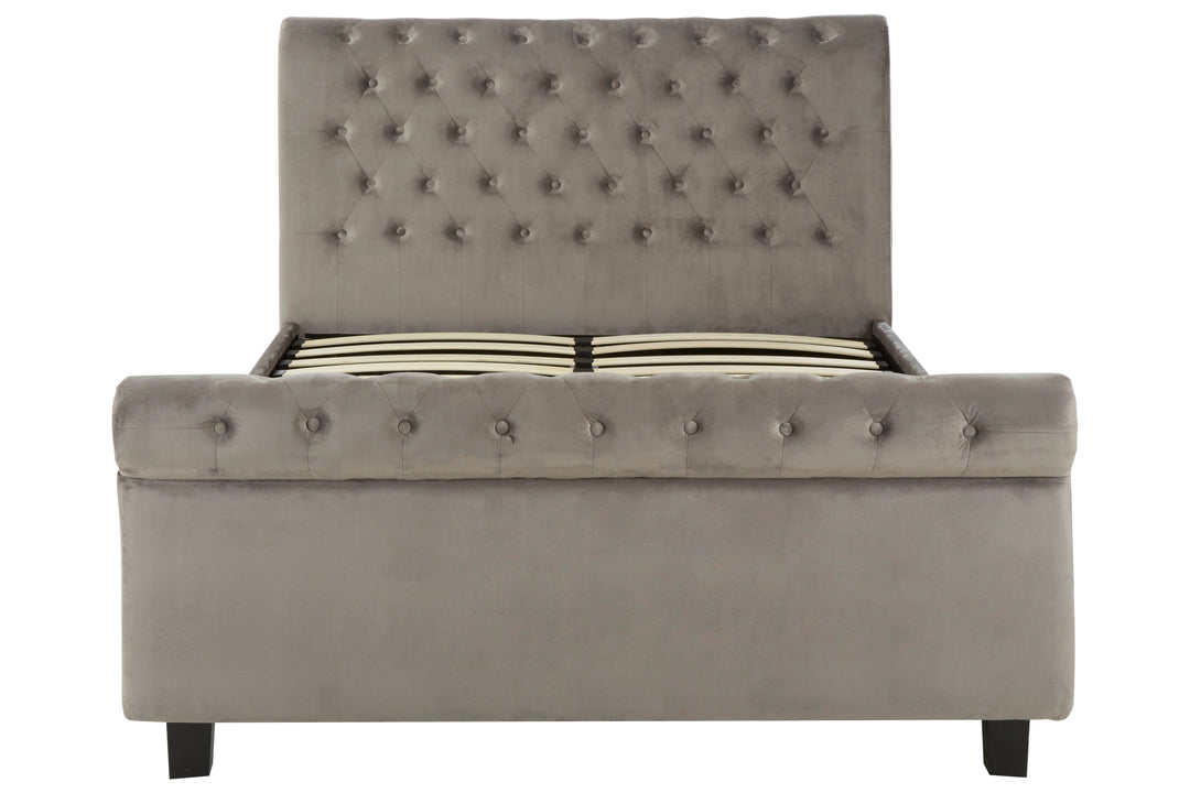 Hawk Grey Ottoman Double Bed