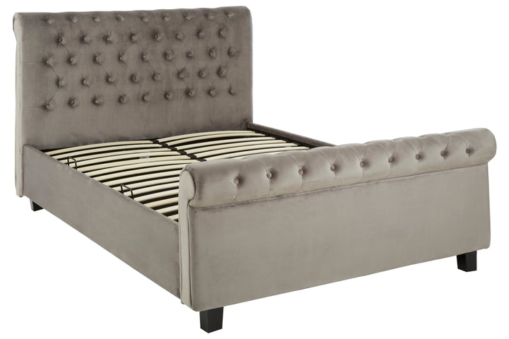 Hawk Grey Ottoman Double Bed