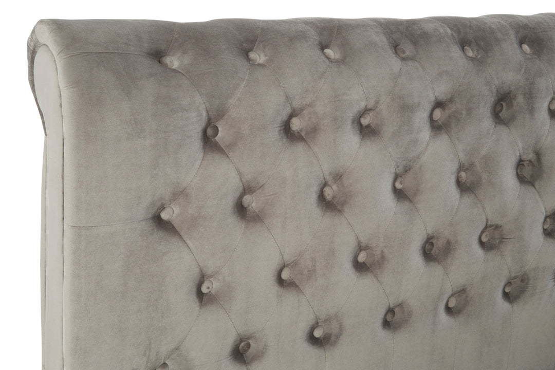 Hawk Grey Ottoman Double Bed