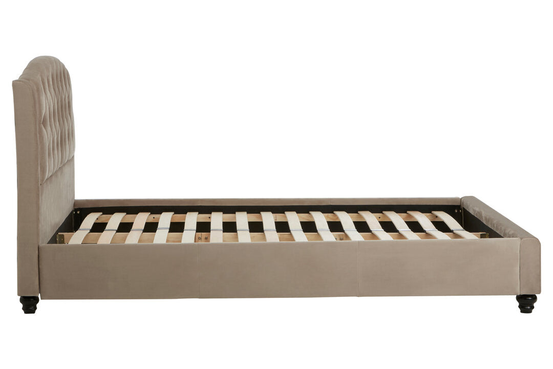 Albatross Mink Brushed Velvet Double Bed