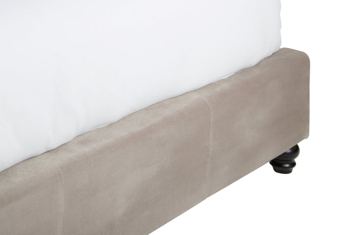 Albatross Mink Brushed Velvet Double Bed