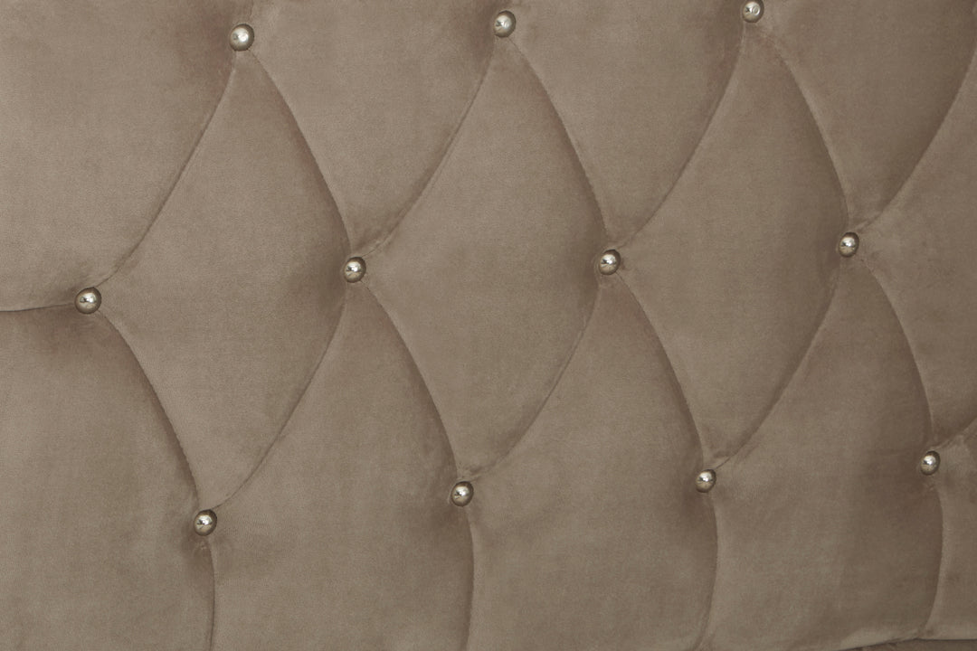 Albatross Mink Brushed Velvet Double Bed