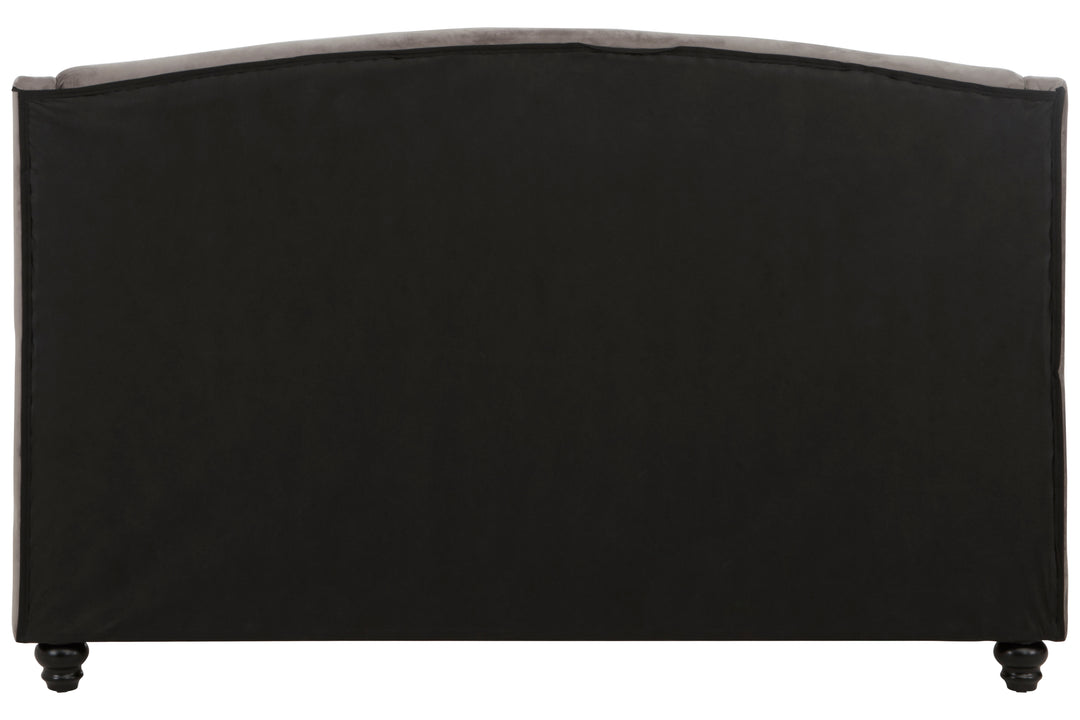 Albatross Grey Velvet King Bed