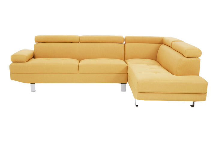 Heron Ochre Linen Corner Sofa