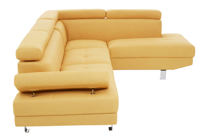 Heron Ochre Linen Corner Sofa