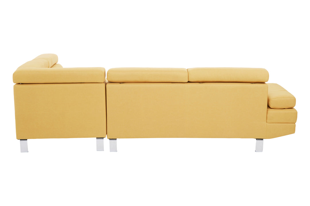Heron Ochre Linen Corner Sofa