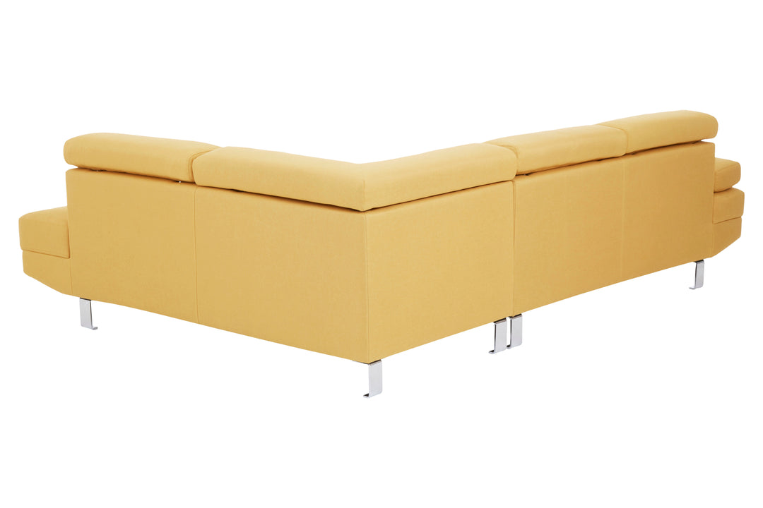 Heron Ochre Linen Corner Sofa