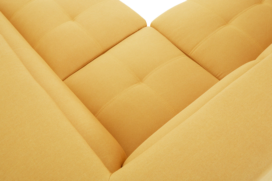 Heron Ochre Linen Corner Sofa