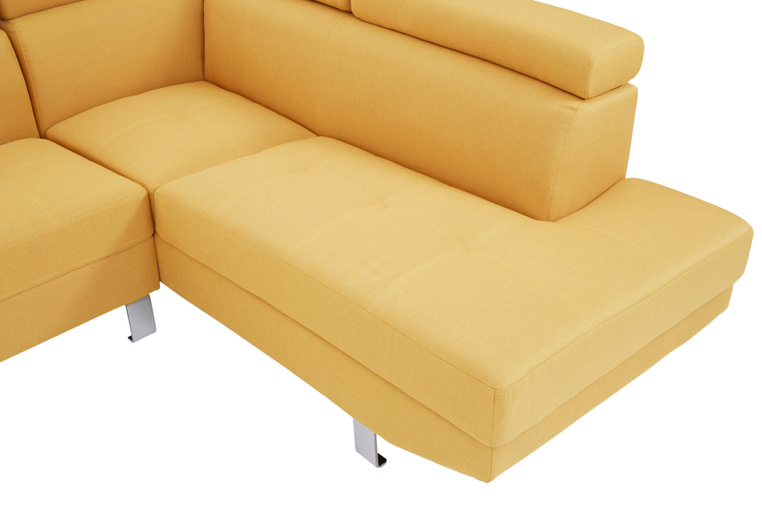 Heron Ochre Linen Corner Sofa