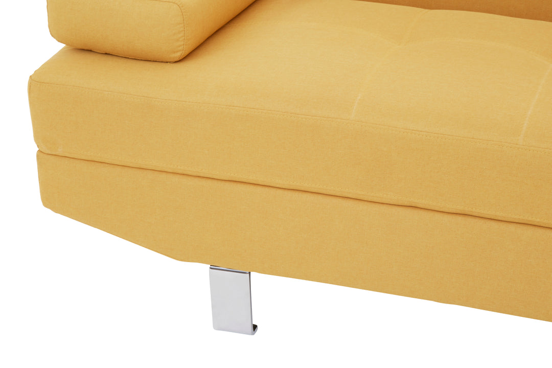 Heron Ochre Linen Corner Sofa