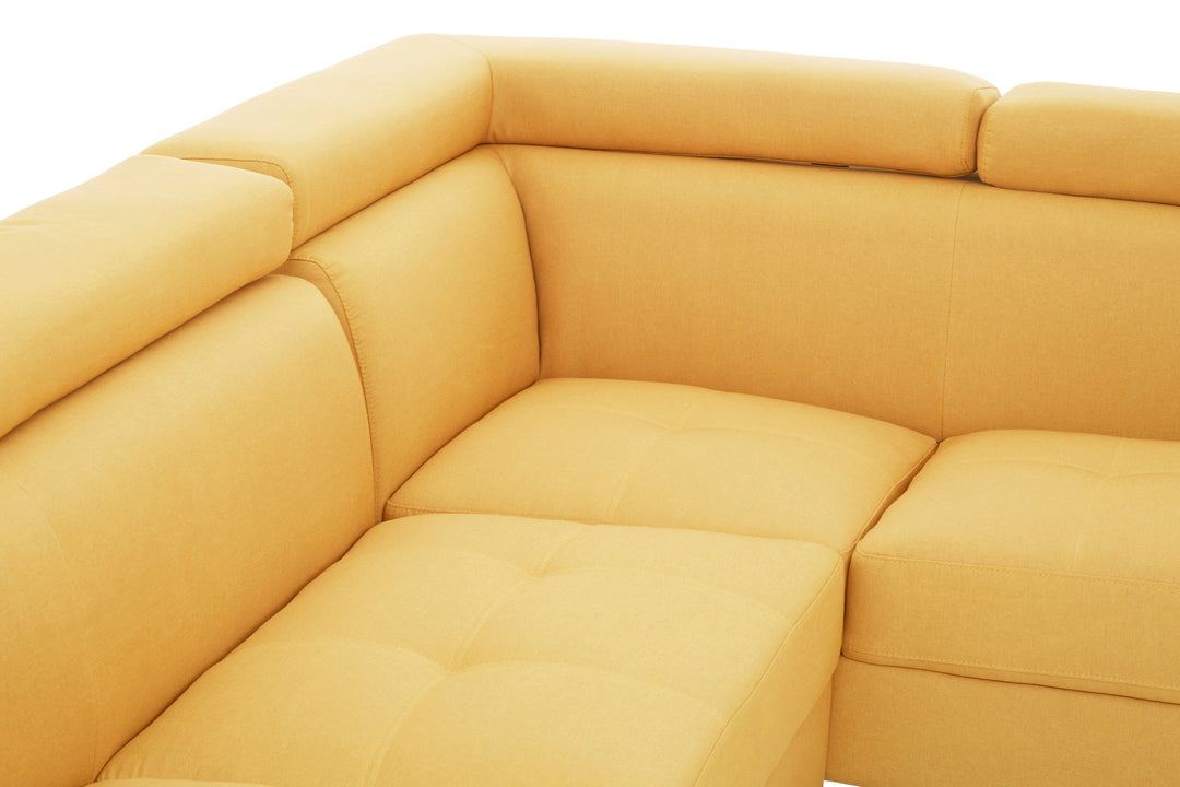 Heron Ochre Linen Corner Sofa