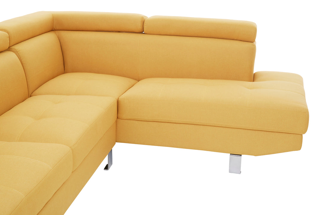 Heron Ochre Linen Corner Sofa